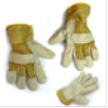 Guantes de carnaza y tela